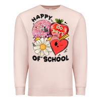 Pale Pink happy 100 days of school Premium Sweatshirt - MaliasSmallBusiness