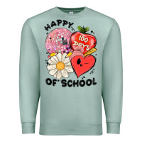 Seafoam happy 100 days of school Premium Sweatshirt - MaliasSmallBusiness