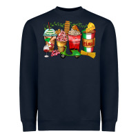 Navy italy coffee cups Heavyweight Sweatshirt - Zillion Design Studio