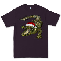 Plum Christmas alligator Premium Tee - BarkalooDesign