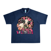 Navy be my valentine holstein cow valentine's day Urban Heavy Tee - FaDigitalArtStudio