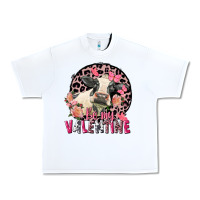 White be my valentine holstein cow valentine's day Urban Heavy Tee - FaDigitalArtStudio