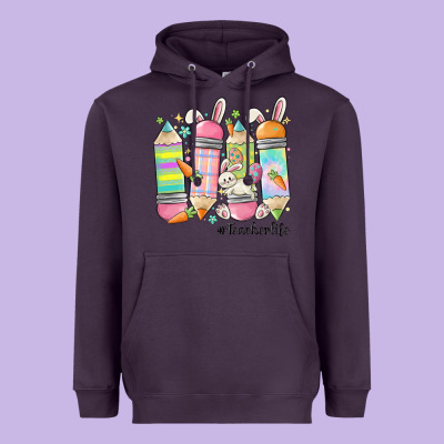 Teaching My Favorite Peeps Heavyweight Hoodie Designed By Maliassmallbusiness