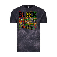Cloud Black Black vibes only juneteenth Vintage Tee - Zillion Design Studio