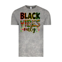 Cloud Rock Black vibes only juneteenth Vintage Tee - Zillion Design Studio
