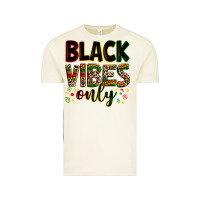Vintage Arctic Black vibes only juneteenth Vintage Tee - Zillion Design Studio