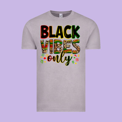 Black Vibes Only Juneteenth Vintage Tee Designed By Zillion Design Studio