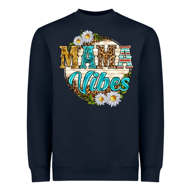 Mama Vibes With Daisies Heavyweight Sweatshirt by texasbilliewilder | Teevron