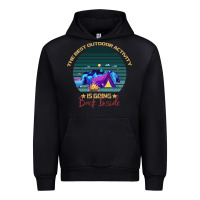 Black camping The Best Outdoor Activity Is Going Back Inside Urban Hoodie - Bettercallsaul