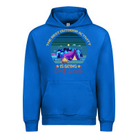 Cobalt camping The Best Outdoor Activity Is Going Back Inside Urban Hoodie - Bettercallsaul