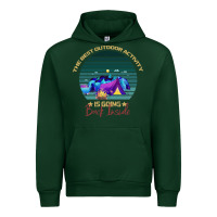 Forest Green camping The Best Outdoor Activity Is Going Back Inside Urban Hoodie - Bettercallsaul