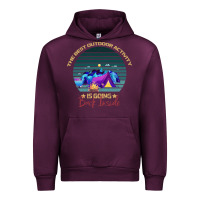 Mauve Wine camping The Best Outdoor Activity Is Going Back Inside Urban Hoodie - Bettercallsaul