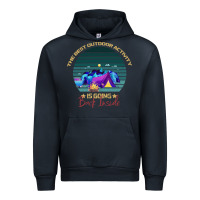 Navy camping The Best Outdoor Activity Is Going Back Inside Urban Hoodie - Bettercallsaul