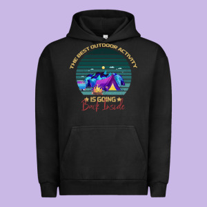 Camping The Best Outdoor Activity Is Going Back Inside Urban Hoodie Designed By Bettercallsaul
