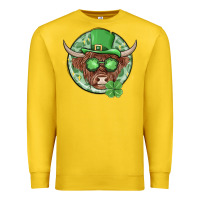 Lemon st. patrick's day heifer Premium Sweatshirt - MaliasSmallBusiness