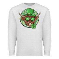 Oatmeal Heather st. patrick's day heifer Premium Sweatshirt - MaliasSmallBusiness