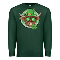 Sports Green st. patrick's day heifer Premium Sweatshirt - MaliasSmallBusiness