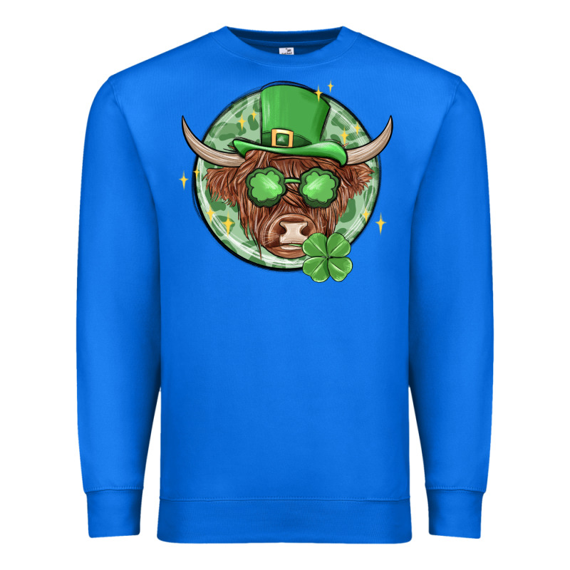 St. Patrick's Day Heifer Premium Sweatshirt by MaliasSmallBusiness | Teevron