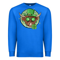 True Royal st. patrick's day heifer Premium Sweatshirt - MaliasSmallBusiness