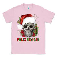 Bubblegum Pink feliz navidad skull cactus Classic Tee - JahusDesignShop