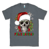 Charcoal Heather feliz navidad skull cactus Classic Tee - JahusDesignShop