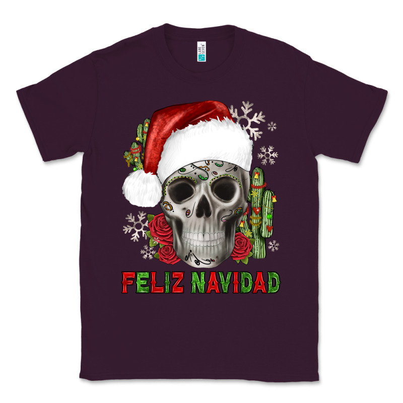 Feliz Navidad Skull Cactus Classic Tee by JahusDesignShop | Teevron