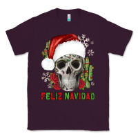 Plum feliz navidad skull cactus Classic Tee - JahusDesignShop