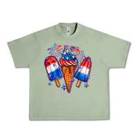 Oil Green 4th of July ice creams Urban Heavy Tee - Neo Western