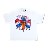 White 4th of July ice creams Urban Heavy Tee - Neo Western