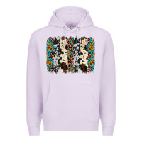 Lilac cowhide leopard gemstone brushstroke Premium Hoodie - AdoDesignShop