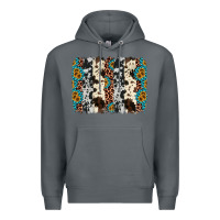 Rock cowhide leopard gemstone brushstroke Premium Hoodie - AdoDesignShop