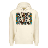 Sandshell cowhide leopard gemstone brushstroke Premium Hoodie - AdoDesignShop