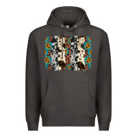 Smoke cowhide leopard gemstone brushstroke Premium Hoodie - AdoDesignShop