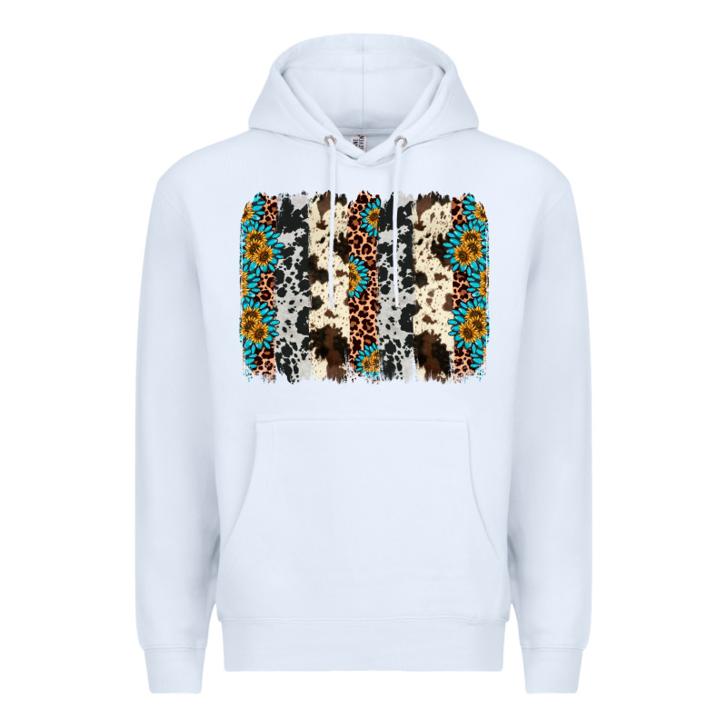 Cowhide Leopard Gemstone Brushstroke Premium Hoodie by AdoDesignShop | Teevron