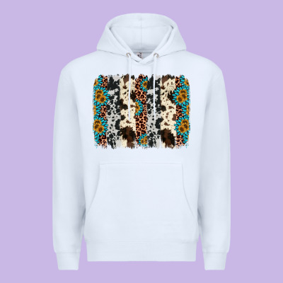 Cowhide Leopard Gemstone Brushstroke Premium Hoodie Designed By Adodesignshop