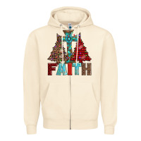 Sandshell cross and christmas trees Zipper Hoodie - AdoDesignShop