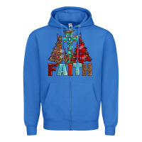 True Royal cross and christmas trees Zipper Hoodie - AdoDesignShop