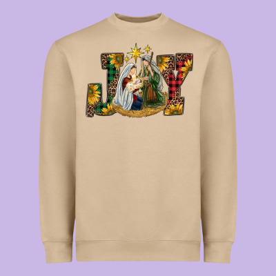 Joy Holy Family Heavyweight Sweatshirt Designed By Ranaportraitstore