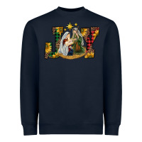 Navy joy holy family Heavyweight Sweatshirt - RanaPortraitStore