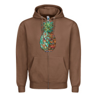 Chestnut pineapple leopar turquoise serape summer Zipper Hoodie - Artiststas