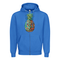 True Royal pineapple leopar turquoise serape summer Zipper Hoodie - Artiststas