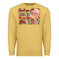 Antique Gold don't go bacon my heart Premium Sweatshirt - MaliasSmallBusiness