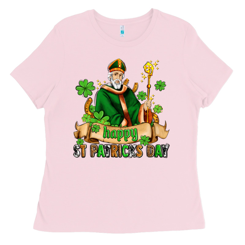 Happy St Patricks Day With St Patricks Ladies Tee by AdoDesignShop | Teevron