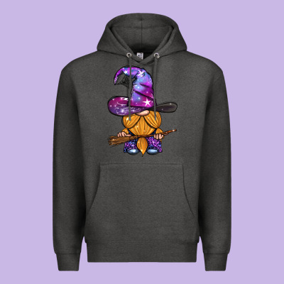 Witch Gnome With Broom Premium Hoodie Designed By Bundleandbundleshop