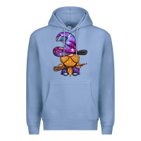Colony Blue witch gnome with broom Premium Hoodie - BundleAndBundleShop