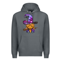 Rock witch gnome with broom Premium Hoodie - BundleAndBundleShop