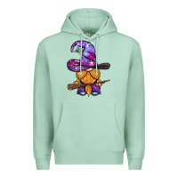 Seafoam witch gnome with broom Premium Hoodie - BundleAndBundleShop