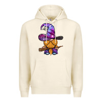 Tofu witch gnome with broom Premium Hoodie - BundleAndBundleShop