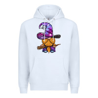 White witch gnome with broom Premium Hoodie - BundleAndBundleShop