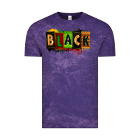 Cloud Purple Black juneteenth Vintage Tee - Zillion Design Studio